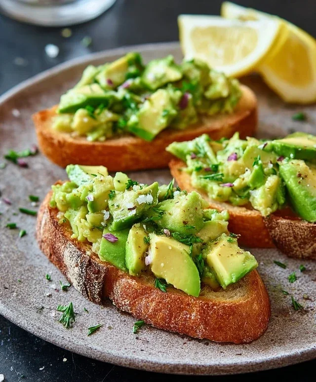 Avocado Bruschetta mit Ciabatta