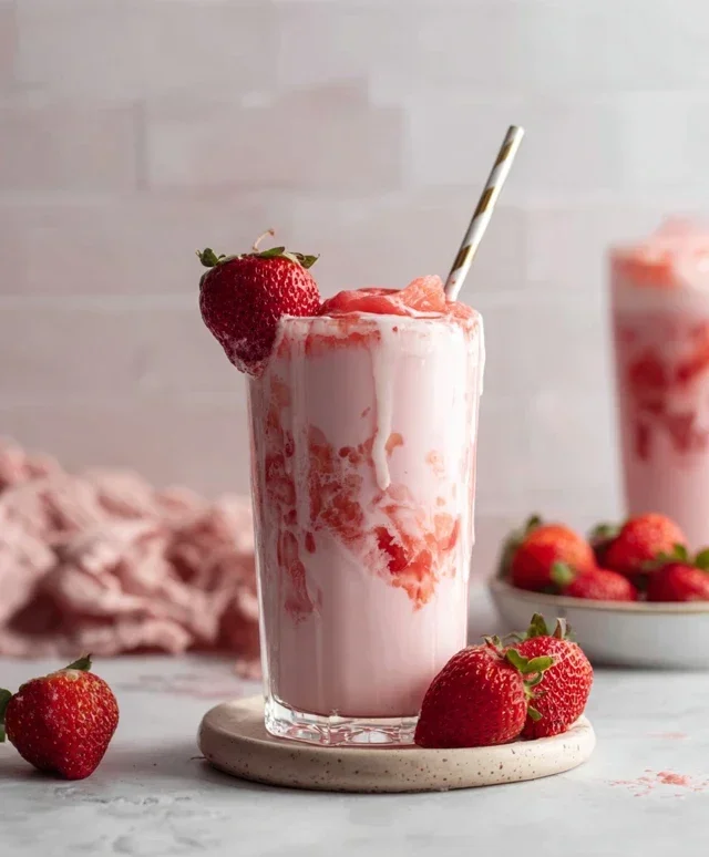 Korean Strawberry Milk