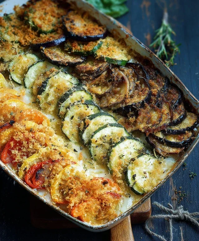 Verdure al forno gratinate