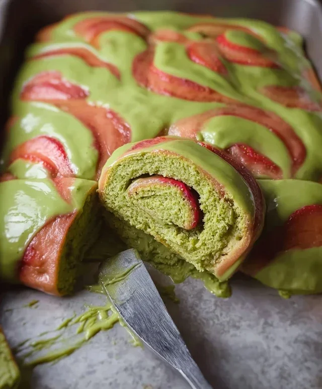 Strawberry Matcha Latte Rolls