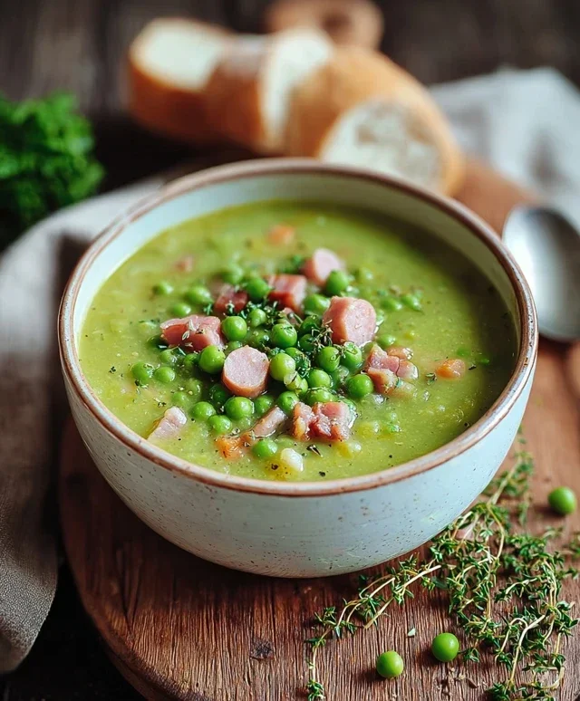 Erbsensuppe mit Speck
