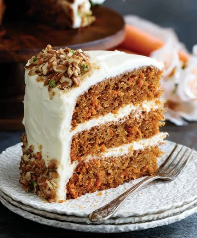 The BEST Carrot Cake with Cream Cheese Frosting
