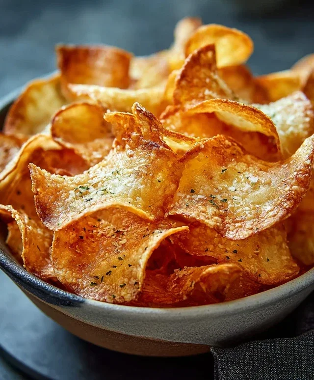 Chips fromage croustillantes
