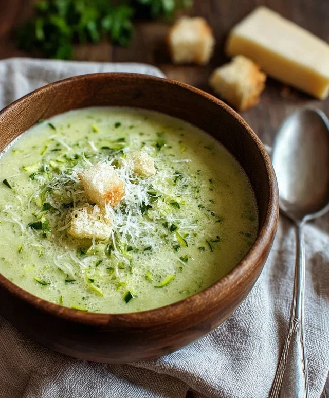 Cremige Zucchini Suppe