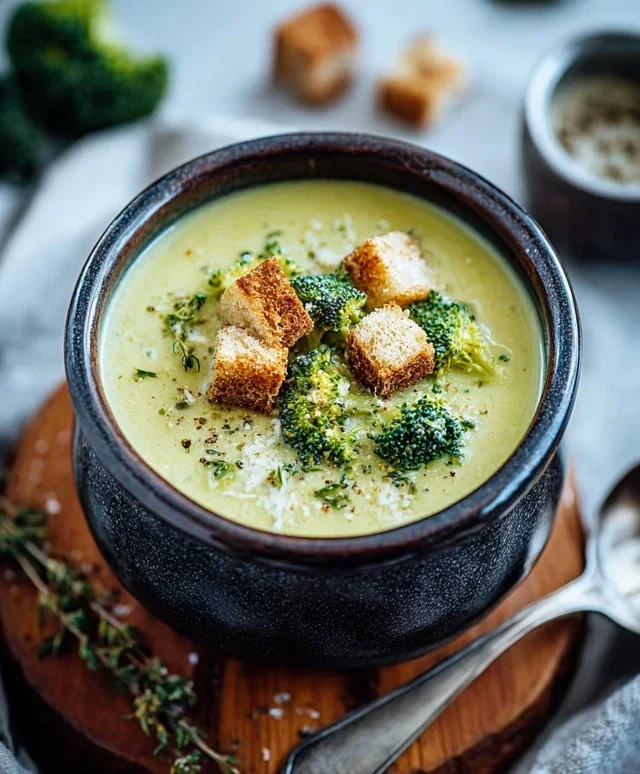 Cremige Brokkolisuppe mit Kartoffeln