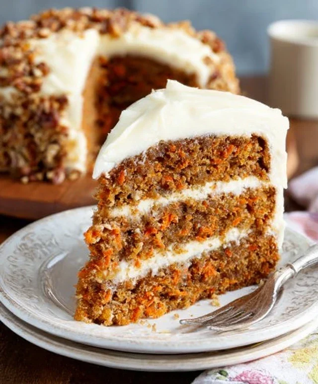 The BEST Carrot Cake with Cream Cheese Frosting