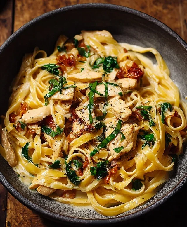 Marry Me Hühnchen Pasta Gericht