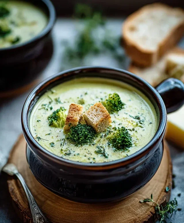Cremige Brokkolisuppe mit Kartoffeln
