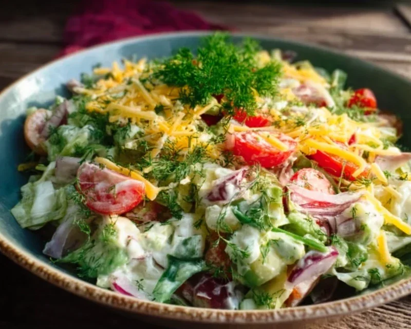 Über-Nacht-Salat Rezept zum Vorbereiten
