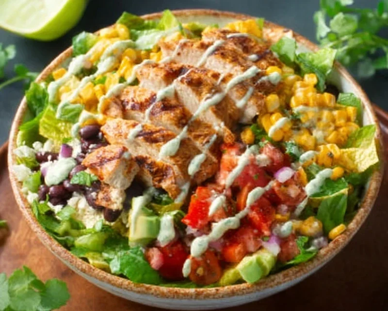 Santa Fe Salad Recipe with Chicken