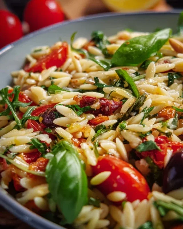 Italienisches Orzo Salat Rezept - einfach lecker!