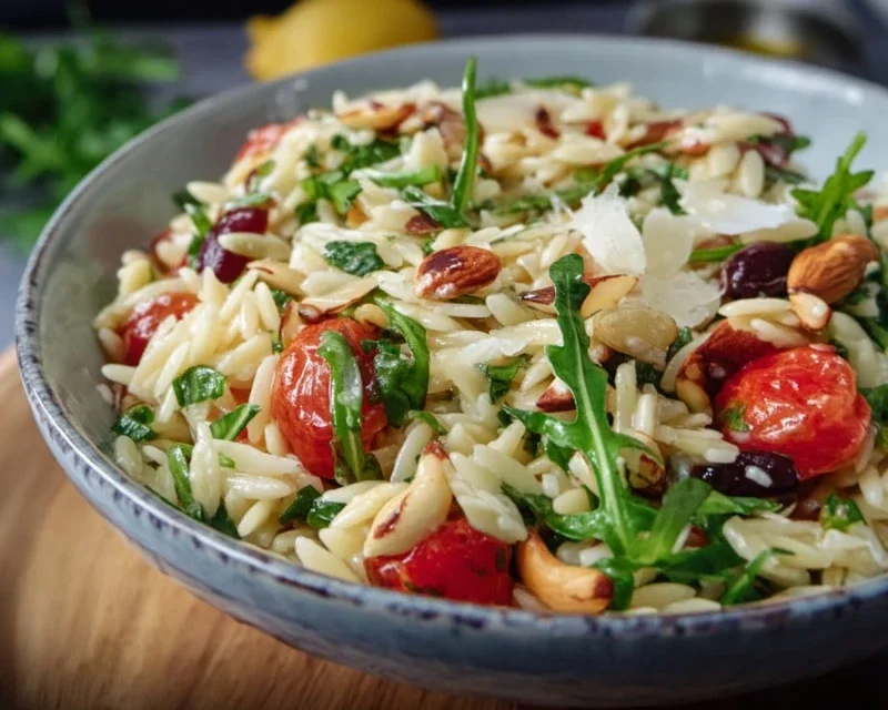 Italienisches Orzo Salat Rezept - einfach lecker!