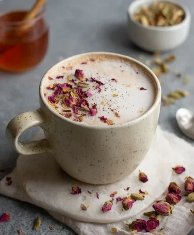 Rose Cardamom Tea Latte: A Cozy, Fragrant Delight