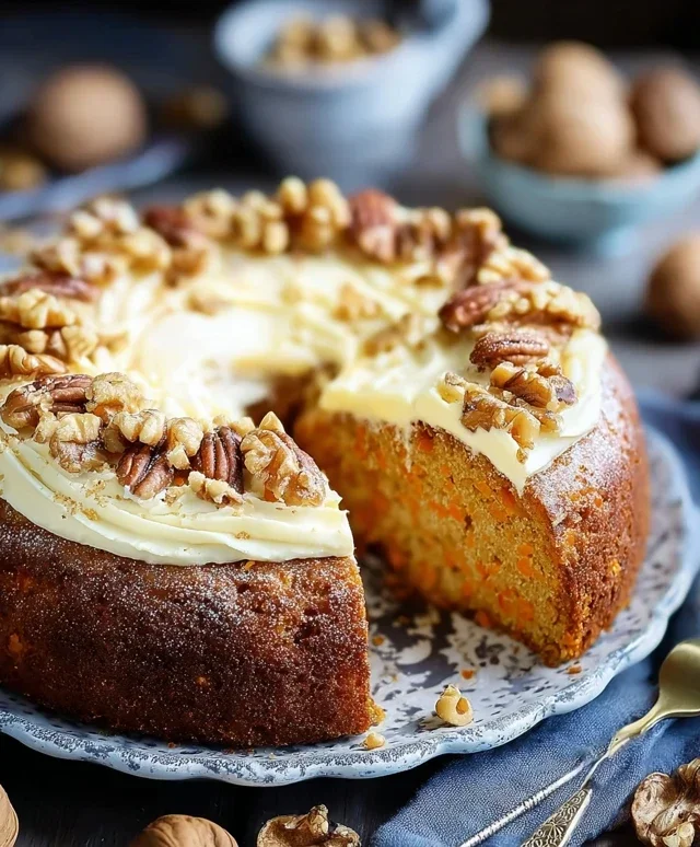 Karottenkuchen mit Walnuss
