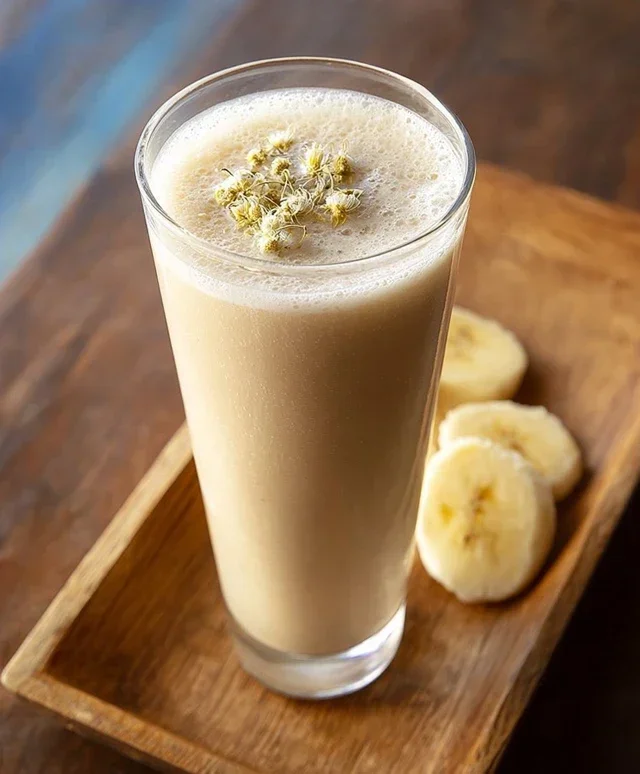 Banana Cbeef beef hamomile Tea Smoothie