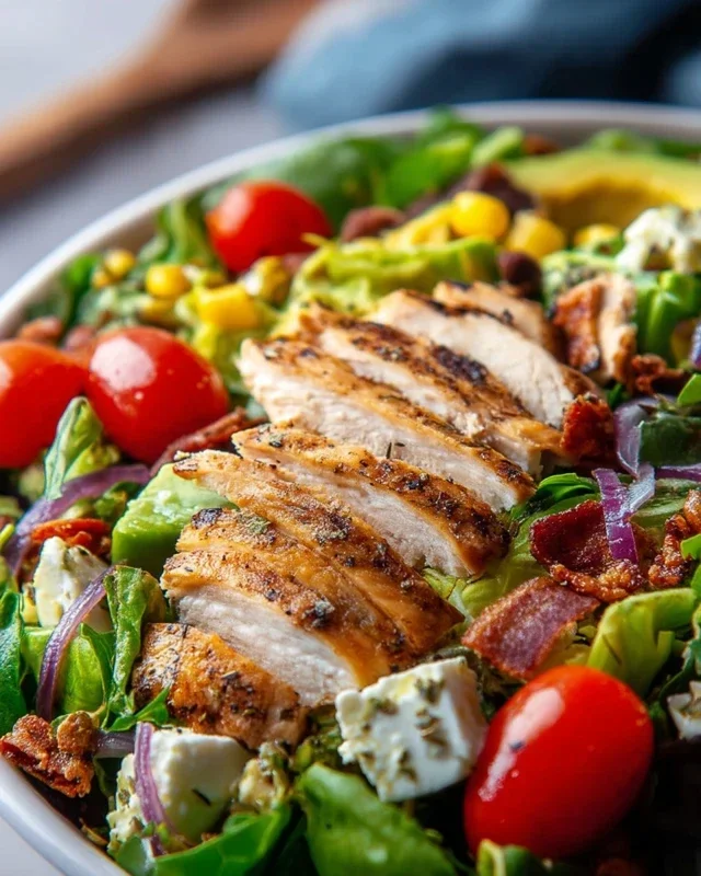 Grilled Chicken Salad + Homemade Sweet Onion Dressing