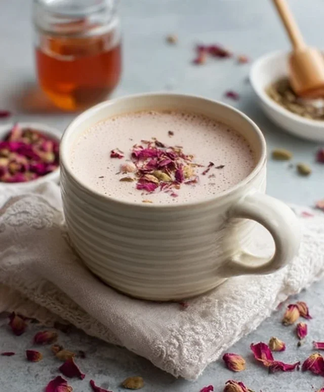 Rose Cardamom Tea Latte: A Cozy, Fragrant Delight