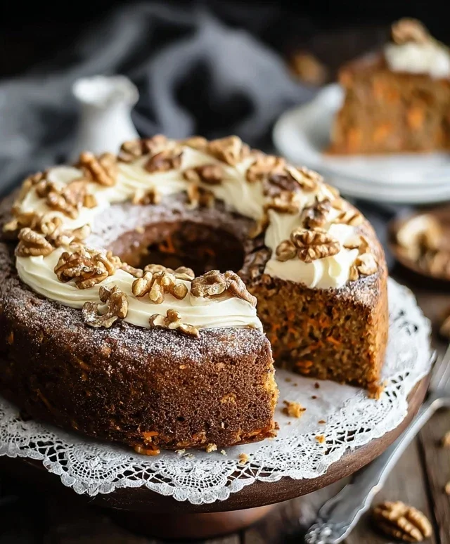 Karottenkuchen mit Walnuss