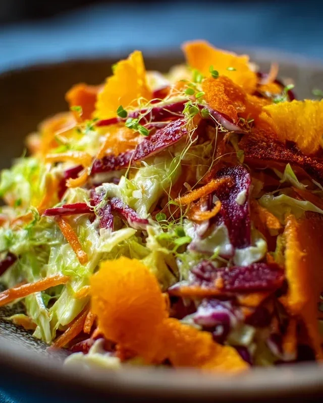 Knackiger Regenbogenkrautsalat