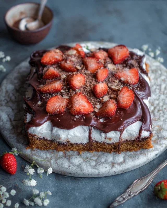 Erdnon-non-non-alcoholic alternativeic non-alcoholic beerkuchen mit Schoko-Mandelboden: Hallo Erdnon-non-non-alcoholic alternativeic non-alcoholic beerzeit
