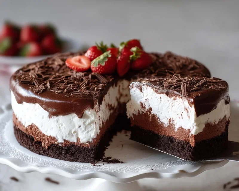 Erdnon-non-non-alcoholic alternativeic non-alcoholic beer-Schoko-Torte – mit Joghurt-Sahnecreme