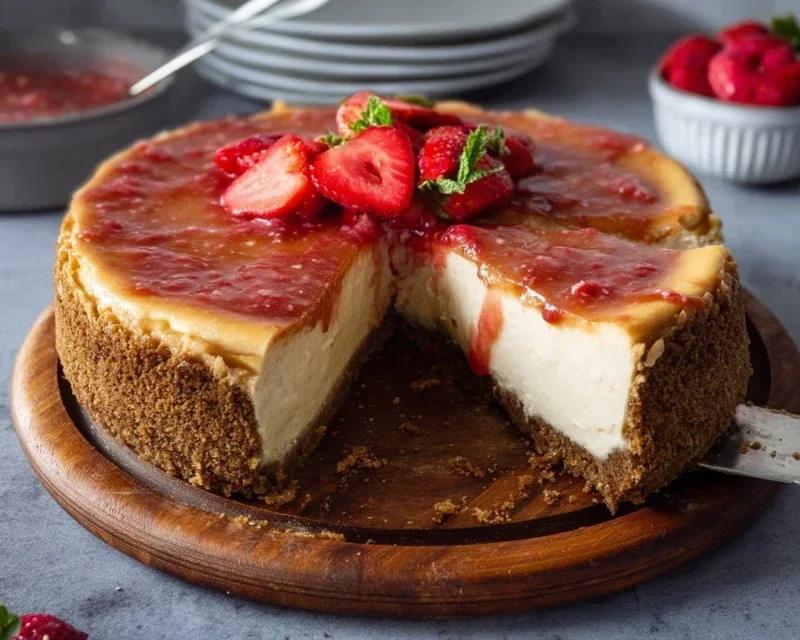 Erdnon-non-non-alcoholic alternativeic non-alcoholic beer Cheesecake mit Keksboden