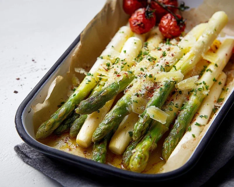 Grüner Spargel im Backofen – so einfach & lecker