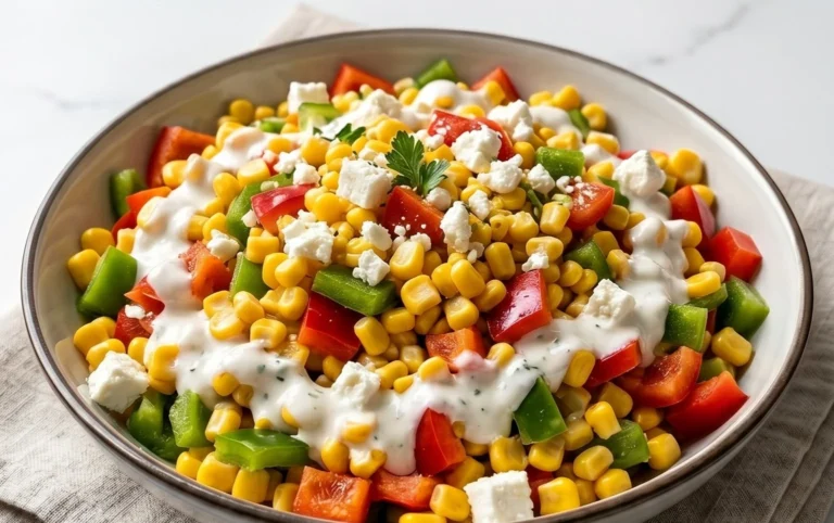 Paprika-Mais-Salat mit Feta & Joghurt