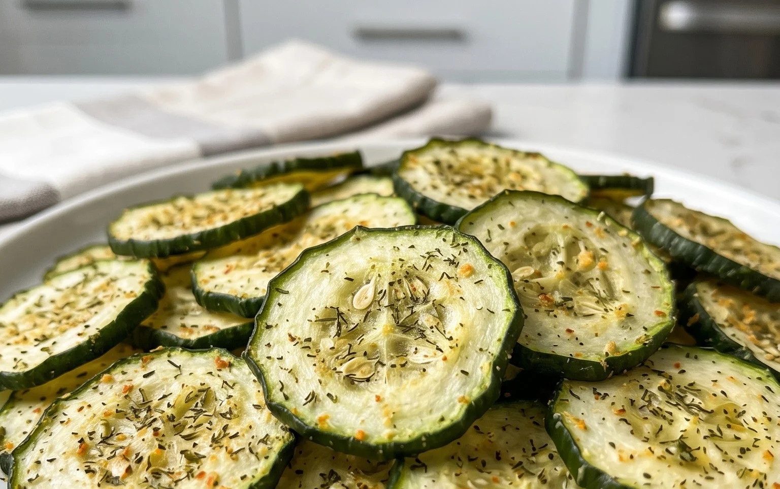 Crunchy Ranch Cucumber Chips Recipe You'll Crave Again!