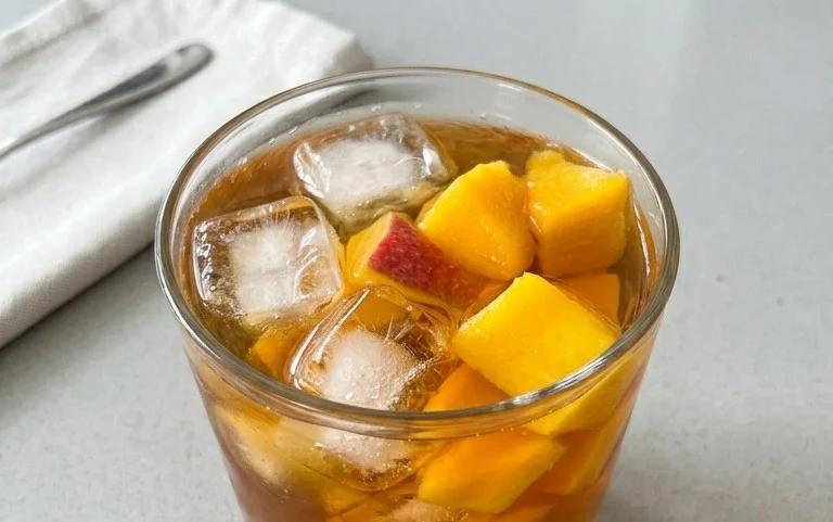 Mango Eistee – Super erfrischend für den Spätsommer