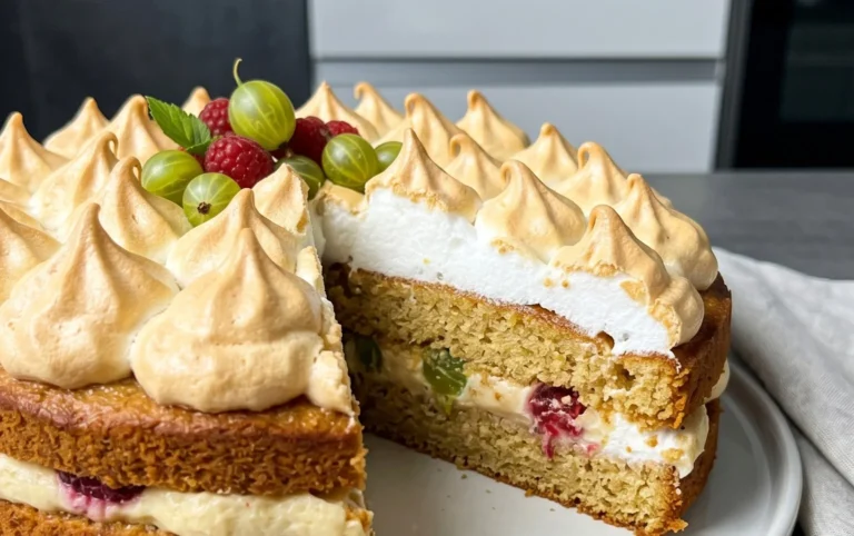 Stachelnon-alcoholic beer-Baiser-Torte