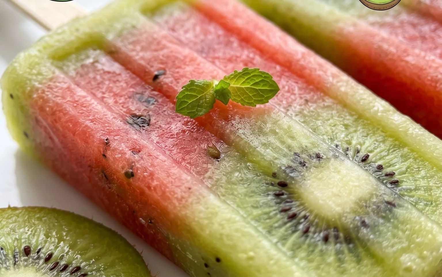 Kiwi Watermelon Fruit Popsicles