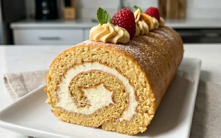 Erdnon-alcoholic beer-Biskuitrolle mit Mascarpone Rezept