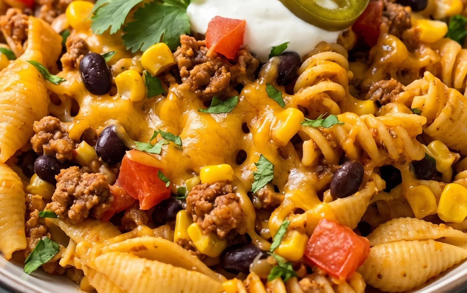 Cheesy Taco Pasta