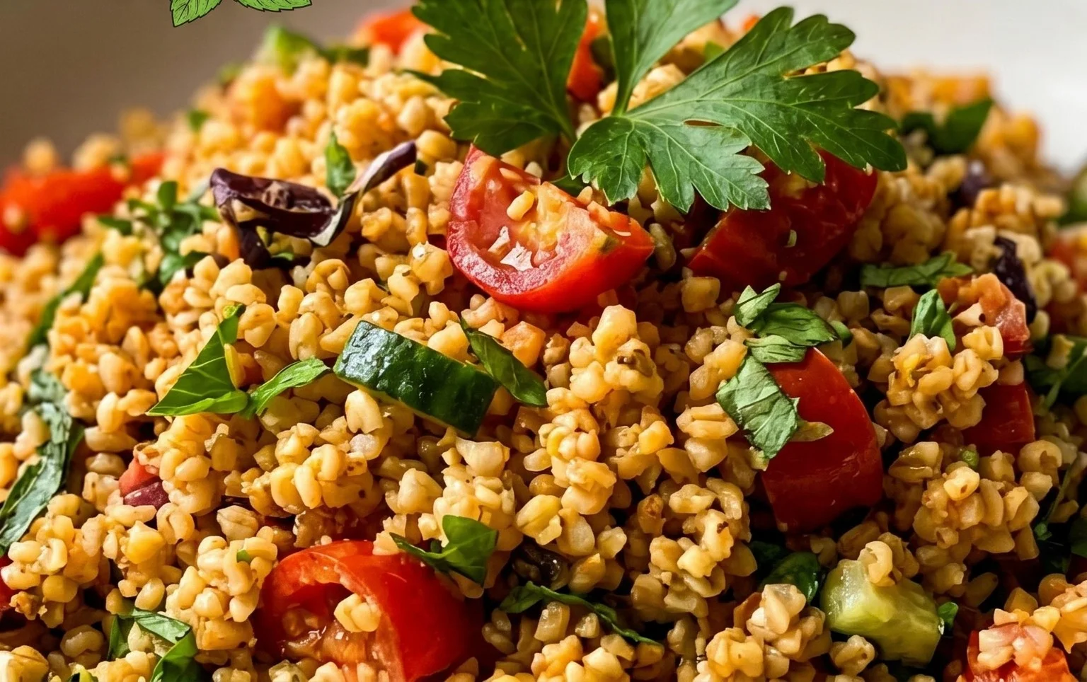 Veganer Bulgursalat