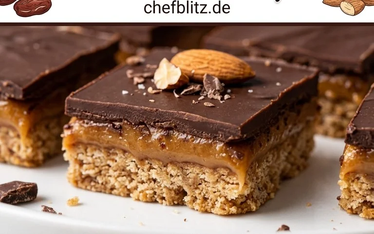 Healthy Twix Bars (Gluten-free) Homemade Recipe