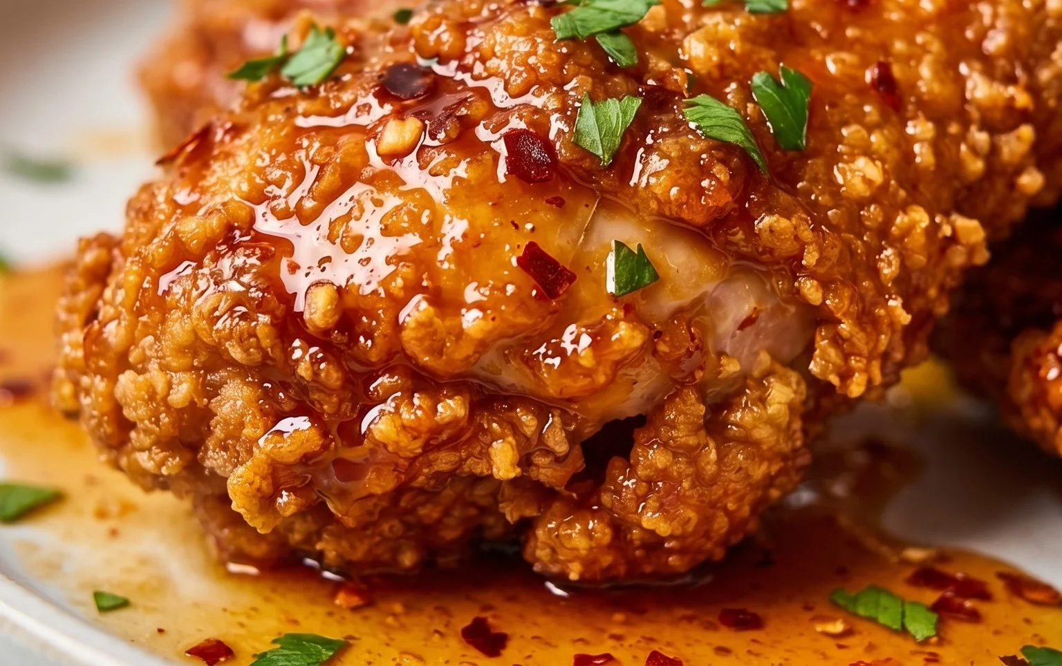 Baked Crunchy Hot Honey Chicken