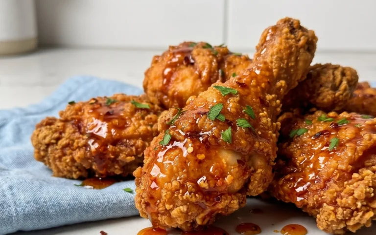Baked Crunchy Hot Honey Chicken