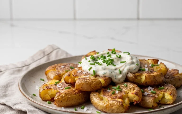 Smashed Potatoes mit Dip - einfach & genial