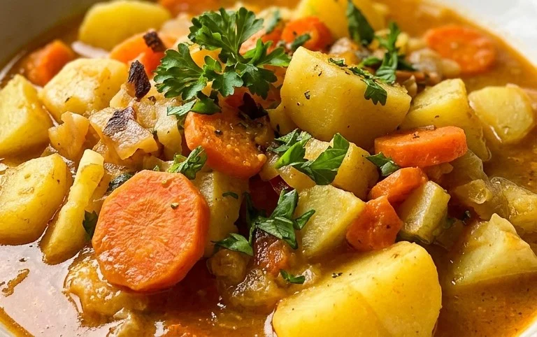 Kohlrabigemüse mit Kartoffeln und Möhren