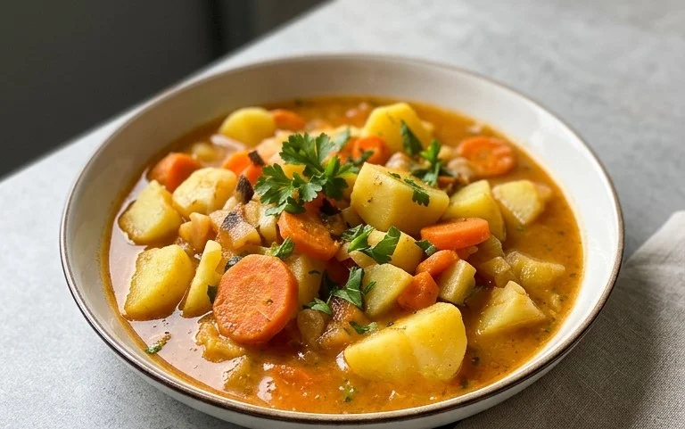 Kohlrabigemüse mit Kartoffeln und Möhren