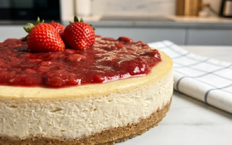 Vegan Strawberry Cheesecake