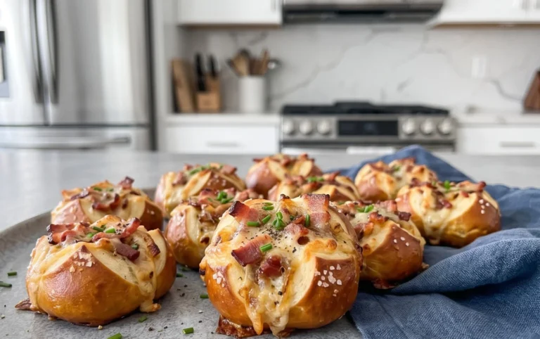 Flammkuchen Brezeln – Partysnack zum Vorbereiten