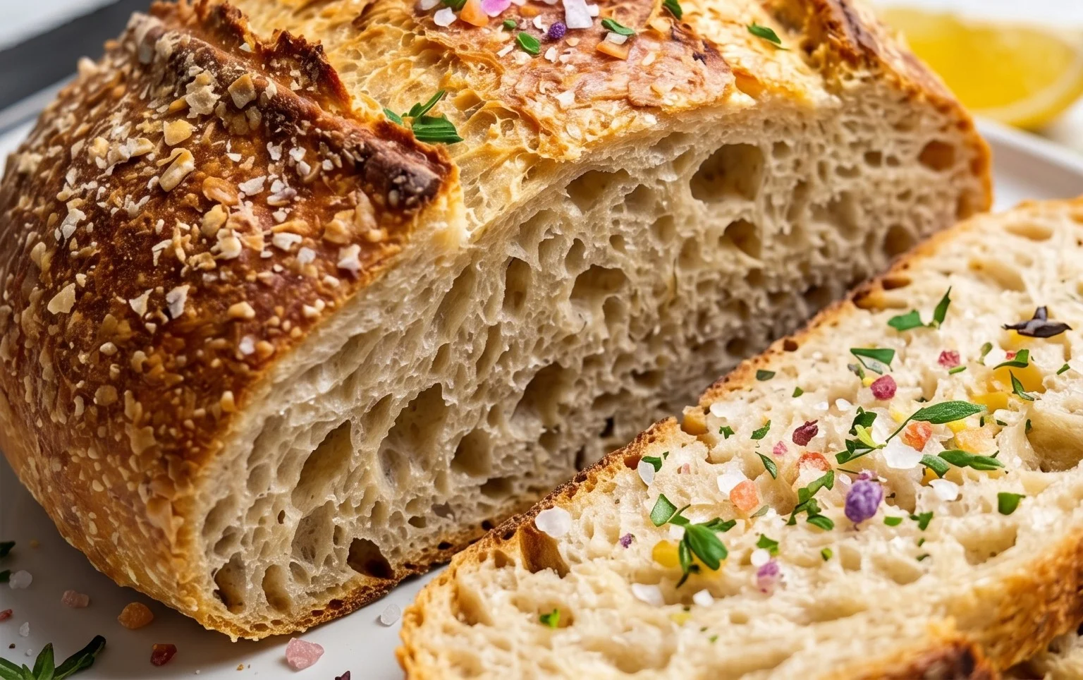 No Knead Salt Bread