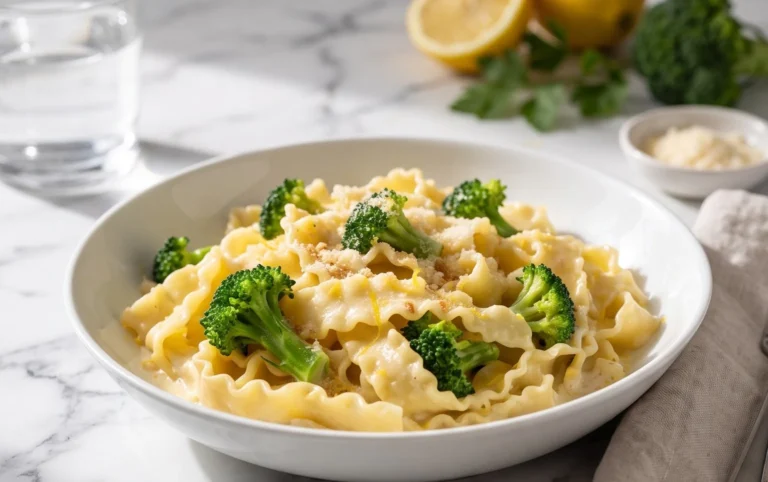 Mafaldine Pasta Limone with Broccoli