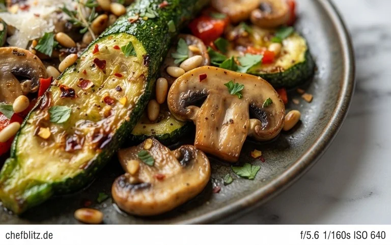 Skillet Zucchini and Mushrooms