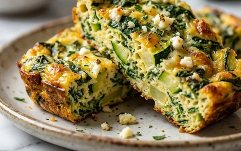 Baked Spinach Zucchini Frittata Fingers {Baby-Friendly}