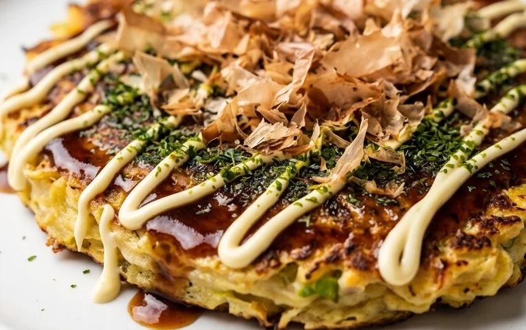Okonomiyaki - Japanese Savoury Pancakes