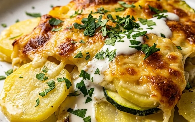 Kartoffel-Zucchini-Auflauf – so cremig & lecker