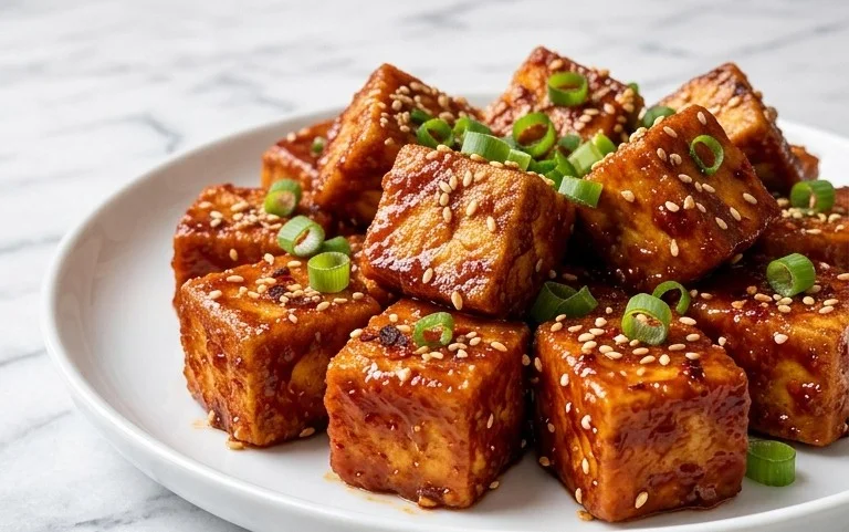 Crispy Gochujang Korean Tofu